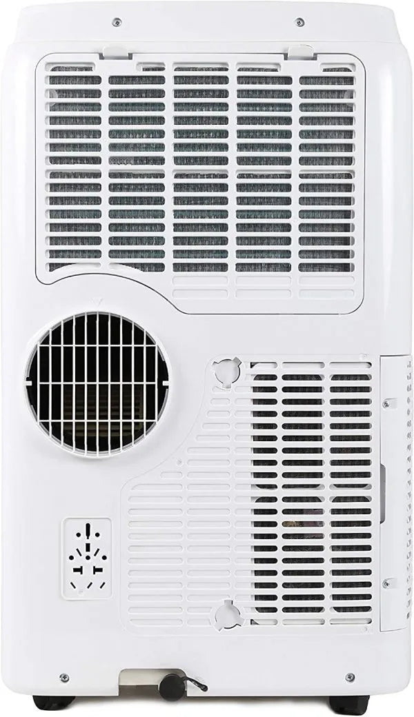 Condizionatore d'aria portatile da 14.000 BTU con riscaldamento e telecomando, bianco